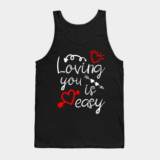 Love you Valentine's day girlfriend, wife gift idea Tank Top